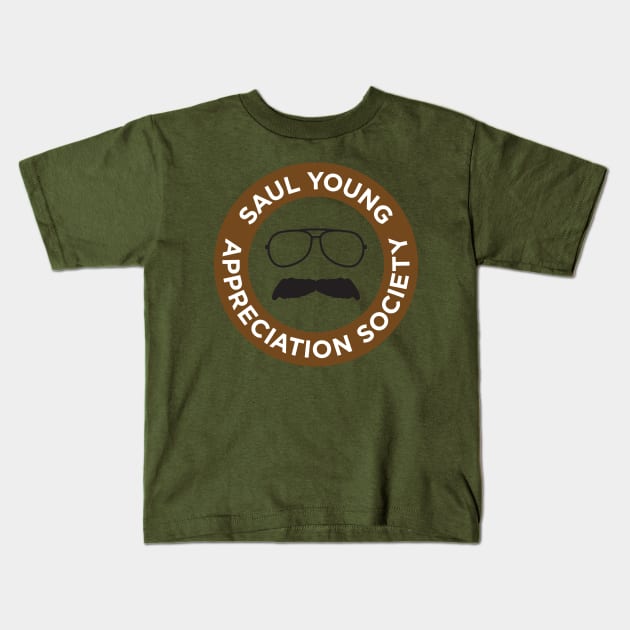 Saul Young Appreciation Society Kids T-Shirt by JodyCollins